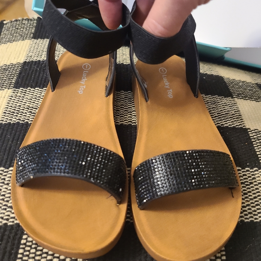 Kids/Girls bling sandals in Black